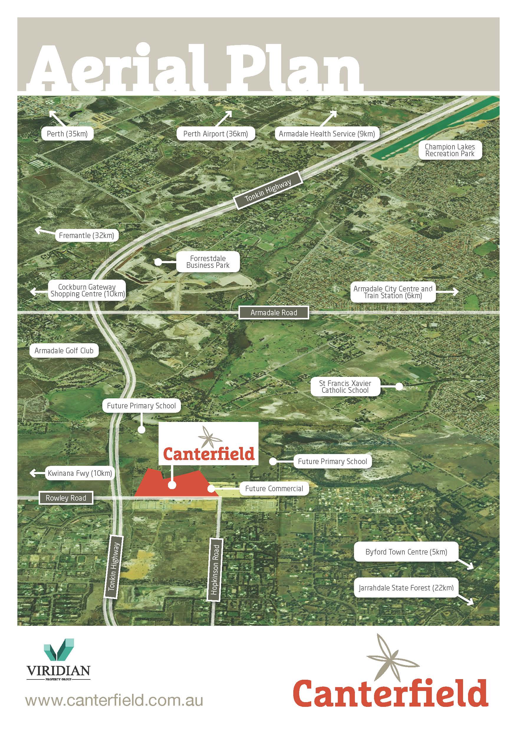 aerialplan Canterfield Estate